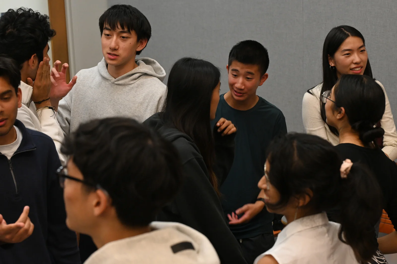 Members getting to know one another at the fall meeting social