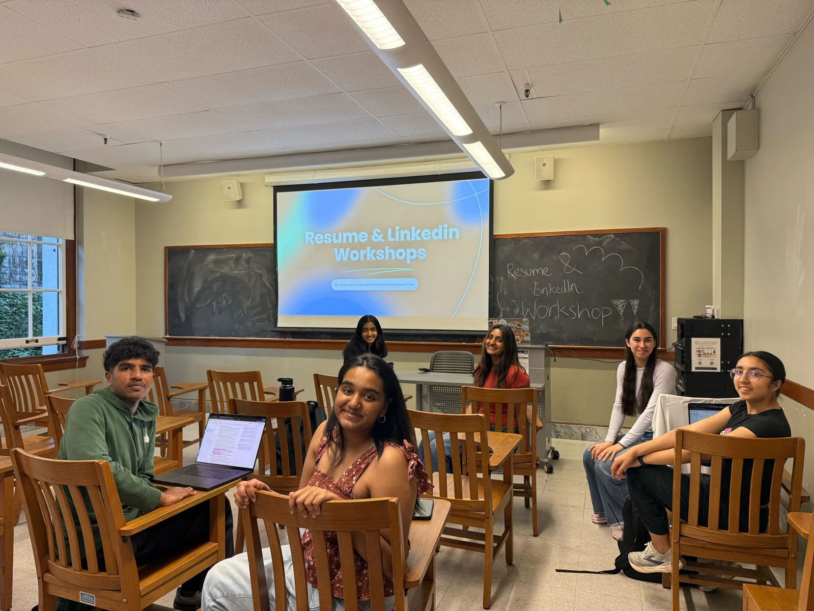 The Professional Development team hosting a resume and LinkedIn workshop